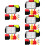 5Sets Scheidsrechterkaarten Set PVC Rood Multi Kleur Voor Voetbal 7