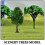 3St Mini Modelbomen Voor Landschapsdecoratie, Plastic En , Groen 9