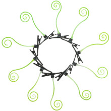 200St Creatieve Groene Haarclips Plastic Haaraccessoires Voor