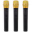 3St Gouden Plastic Simulatormicrofoon Nepmicrofoon Rollenspel Kinderen 6