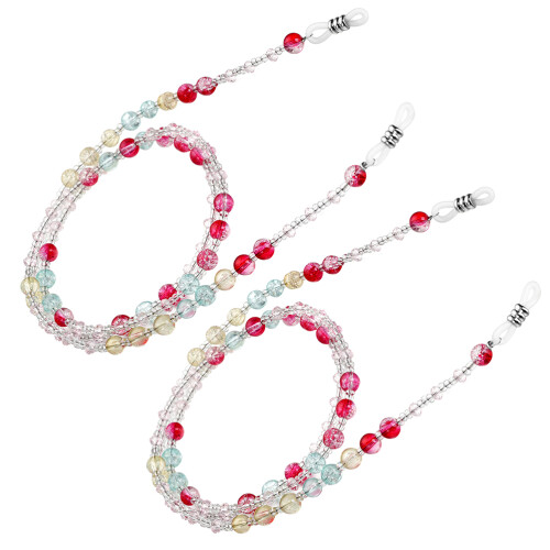 4St Eyeglasses Accessoire Multi Kleuren Beaded Strap Duurzame Holder 2