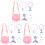 3Sets Sieraden Kit Kinderketting Armband Plastic Decoratief 4