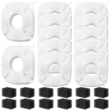 36Sets Huisdierfontein Vervangfilters Non-Woven Stof Diverse Kleuren