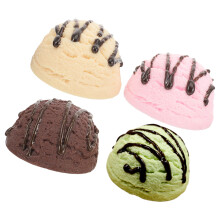 8St Realistisch PVC Ijsbollen Decor, Fotografie Prop, Herbruikbaar
