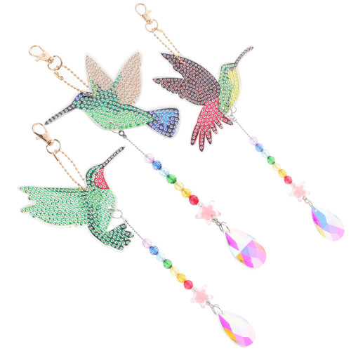 5Sets DIY Vogelkunst Acryl Decor Set Voor Creatieve Thuisstijl 1
