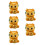 5St Multi-Kleurige Resin Auto Figuren Creatief Dashboard Accessoire 9