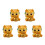 5St Multi-Kleurige Resin Auto Figuren Creatief Dashboard Accessoire 7