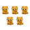 5St Multi-Kleurige Resin Auto Figuren Creatief Dashboard Accessoire 10