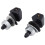 2 pcs Black Plastic Car Front Window Windshield Washer Spray Nozzle For  Pair 1
