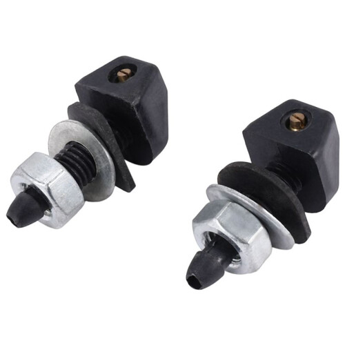 2 pcs Black Plastic Car Front Window Windshield Washer Spray Nozzle For  Pair