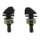 2 pcs Black Plastic Car Front Window Windshield Washer Spray Nozzle For  Pair 9