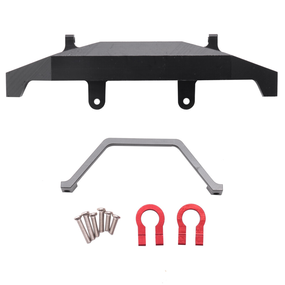 Metal Front Bumper For Wpl C14 C24 C24-1 1/16 Rc Car 4X4 Truck & Crawler Upgrade Parts Accessories, Black 4712443584356