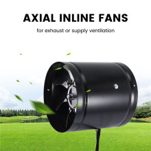 6 Inch High-Speed Exhaust Fan In- Duct Kitchen Extractor Metal Toilet Fan Industrial Fan 220V