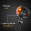 4Pcs Black Motorcycle Turn Signal Indicator Lamp Light Moto Blinker Light for   Chopper Bobber 6