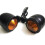 4Pcs Black Motorcycle Turn Signal Indicator Lamp Light Moto Blinker Light for   Chopper Bobber 4