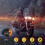 4Pcs Black Motorcycle Turn Signal Indicator Lamp Light Moto Blinker Light for   Chopper Bobber 5