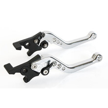 (Double Disc Brake,Silver)Universal Disc Brake Drum Clutch Lever For Suzuki Honda Ktm Bmw Yamaha Aprilia