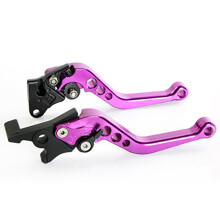 (Front Disc & Rear Drum Brake,Purple)Universal Disc Brake Drum Clutch Lever For Suzuki Honda Ktm Bmw Yamaha Aprilia