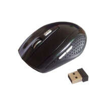 (Black) 24ghz Wireless Cordless Optical Scroll Dpi Mouse Usb Pc Computer Laptop