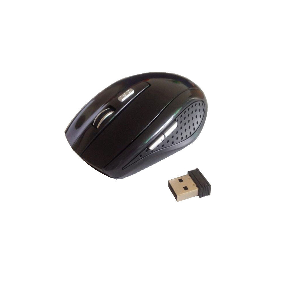 (Black) 24Ghz Wireless Cordless Optical Scroll Dpi Mouse Usb Pc Computer Laptop Black 692770372588