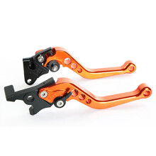 (Front Disc & Rear Drum Brake,Orange)Universal Disc Brake Drum Clutch Lever For Suzuki Honda Ktm Bmw Yamaha Aprilia