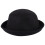1Piece Melon Bowler Hat Hat Bowler Hat Bowler Hat  Hat Chaplin Hat Riding Hat (Black) 1