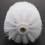 Replacement Spare Bathroom Accessory Plain Plastic Toilet Cleaning Brushes  Holders White (2x White Heads) 7