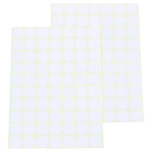 19mm Circles Round Code Stickers Self Adhesive Sticky Labels White 2