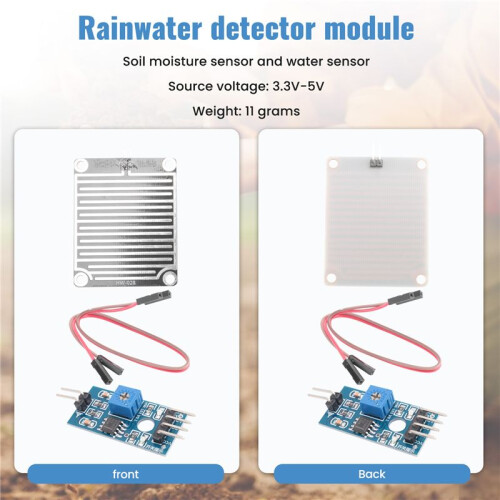 Rain Sensor Module Rainwater Rain Sensor Module 3, 3V-5V 2