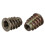 20 pieces M6x 15mm hexagon socket screw thread insert nut for wood 2
