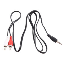 3,5 mm Koptelefoonstekker Naar 2 X RCA AV-Audiokabel