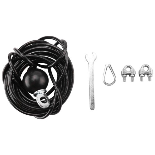 400cm Home Gym Fitness LAT Pulldown Cable Replacement, Adjustable Length for Pulley System Cable Machine