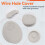 4 Pcs 53mm Drill Hole Plastic Home Computer Desk Cable Cord Grommets 6
