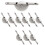 10pcs Door Window Cupboard Drawer Bin Single Nylon Sliding Roller Pulley Wheel 1