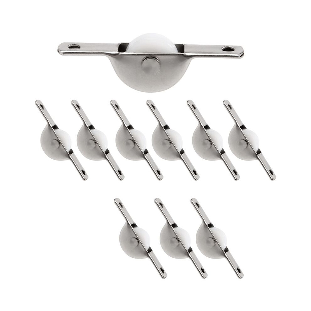 10Pcs Door Window Cupboard Drawer Bin Single Nylon Sliding Roller Pulley Wheel 4713032508302