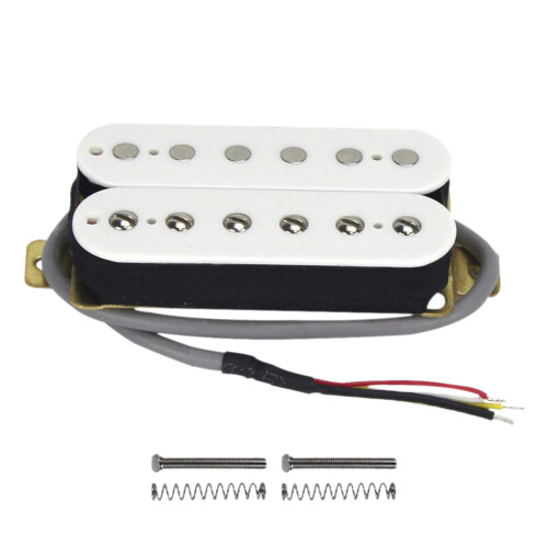 Elgitarr Humbucker Pickuper Hals Alnico V Pickup Vit