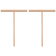 Practial T Shape Crepe Maker Pancake Batter Wooden Spreader Stick Home Kitchen Tool Kit DIY Use