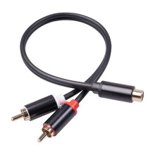 RCA Cable 2 RCA Male to 1 RCA Female Adapter Audio Cable Aux Cable for  Edifer Home Theater DVD VCD Headphones