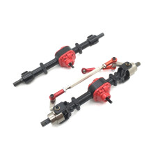 Upgrade Steel Gear Front & Rear Bridge Axle Steering Cup Rod Set for MN D90 D99 MN90 MN99S 1/12 RC Car Spare Parts,A