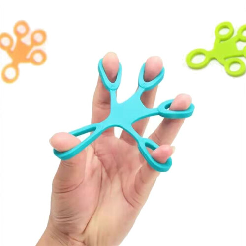 Finger Ring Exerciser Fitness Stretcher Rehabilitation Exercise Compression and Decompression Training Device- 2
