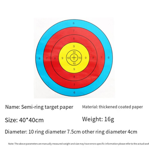 Archery Target Paper Bow and Target for Backyard Hunting, Archery Target Practice Accessories 1