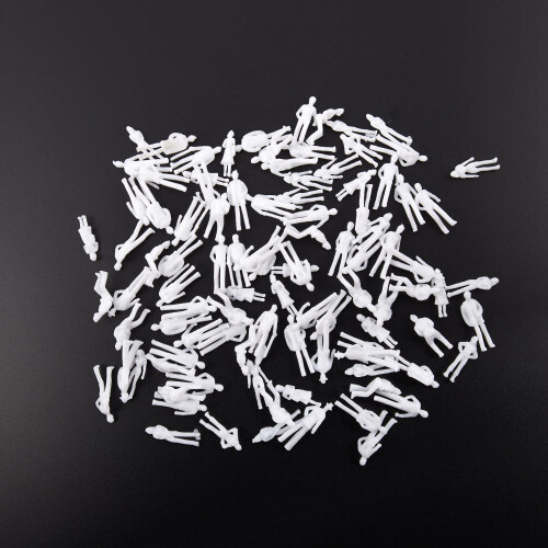 100PCS Figures 1: 75 Scaled Models Train Building People for Layout 1
