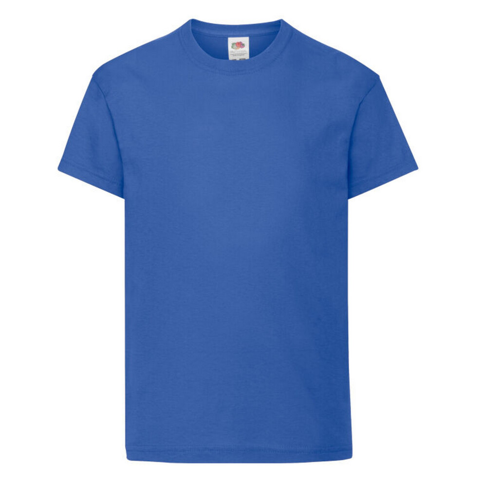 Fruit Of The Loom (3-4 Years, Royal Blue) Childrens/Kids Original Cotton T-Shirt