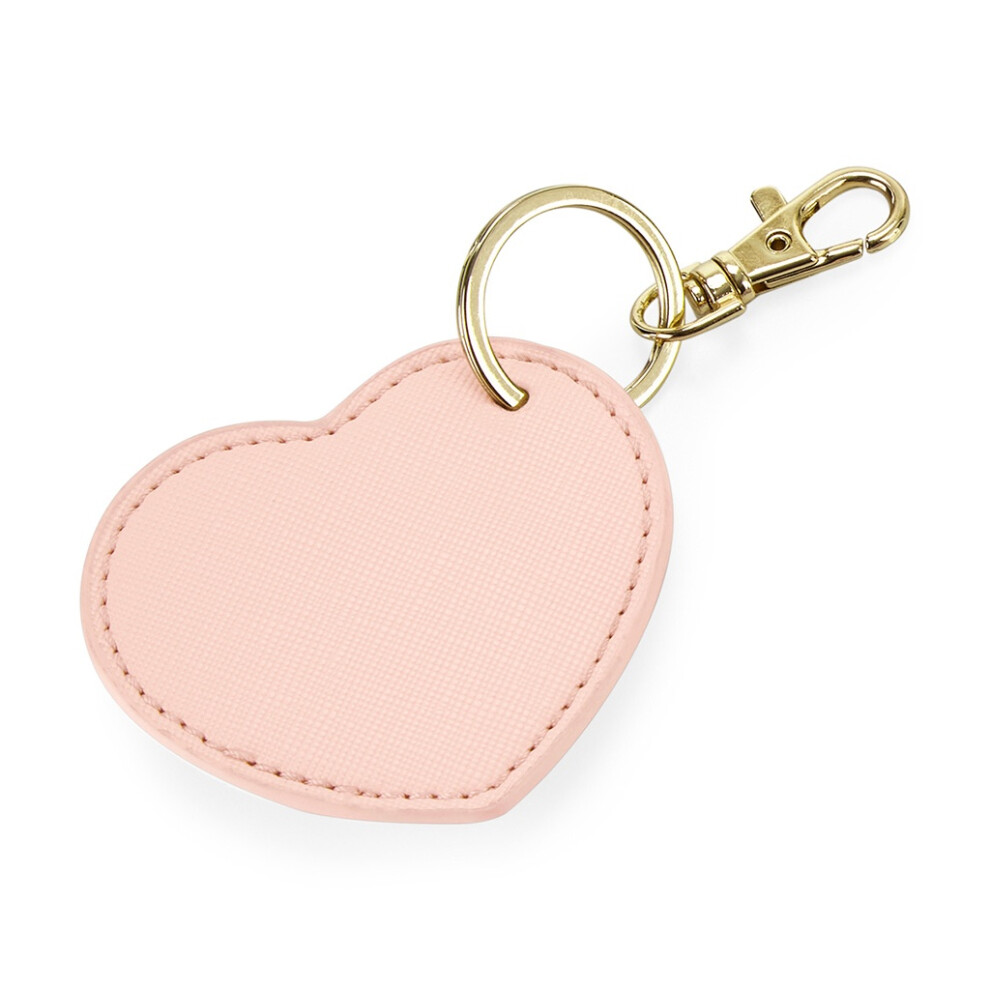 Bagbase (One Size, Soft ) Boutique Heart Key Clip Pink