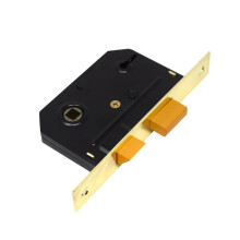 (One Size, Brass) Yale Essentials 3 Lever Sashlock