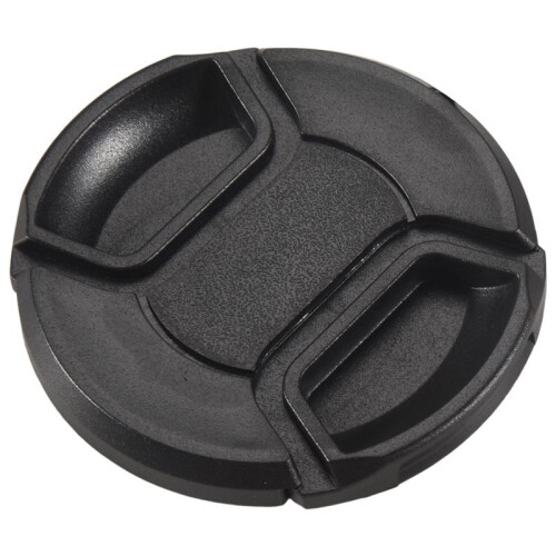 Svart 62 Mm Center Pinch Design Front Lins Cap Cover