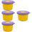4Pièces Repas Silicone Boîtes Conserve Bébé 8