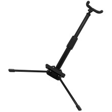 Support Flûte Et Hautbois Abs+métal Noir Compact Pour Bureau