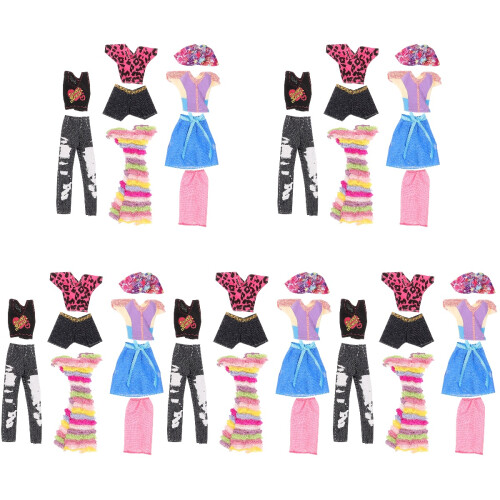 25Ensembles Habits Poupées Adorables Ensemble Tissu 1