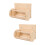 2Pièces Rack Bois Beige Pour Petit Animal 8